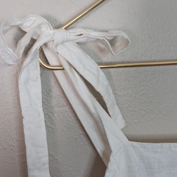 Madewell Rosalie Tie Strap Top In Geo Eyelet Size Small NWT - Picture 4 of 10